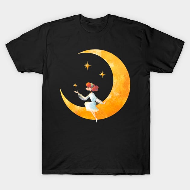 Golden moonlight T-Shirt by teriusdiane